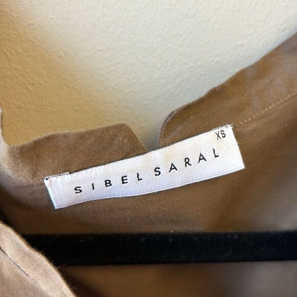 Sibel Saral XS sleeveless top brown cotton - Picture 6 of 12